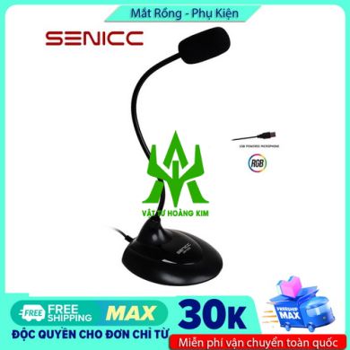 MICROPHONE SM-008U USB SENICC, KẾT NỐI CỔNG USB