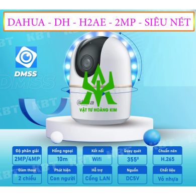 Camera WiFi Dahua Hero A1 DH - H2AE 2MP Xoay 360 CHÍNH HÃNG