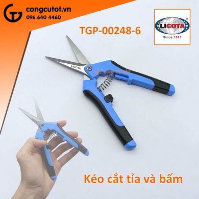 Kéo cắt tỉa bấm cành nhọn 150mm LICOTA CEN829