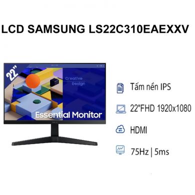 Màn hình LCD Samsung 22 LS22C310EAEXXV (1920x1080/ IPS/ 75Hz/ 5ms)