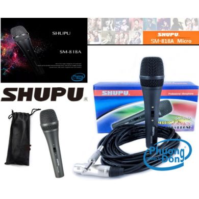Micro Shupu SM-818A có dây Karaoke cao cấp