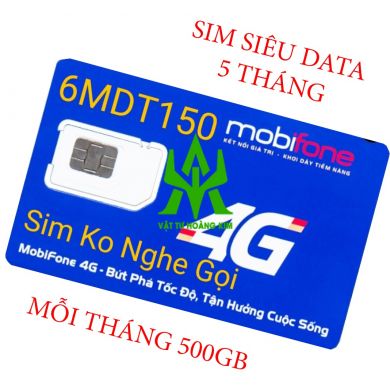 SIM MOBI 4 THÁNG DATA 500G