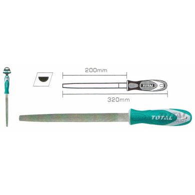 Giũa sắt hình bán nguyệt 200mm THT91286