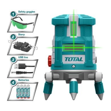 Máy đo mức cân bằng tia laser tia xanh TLL305205