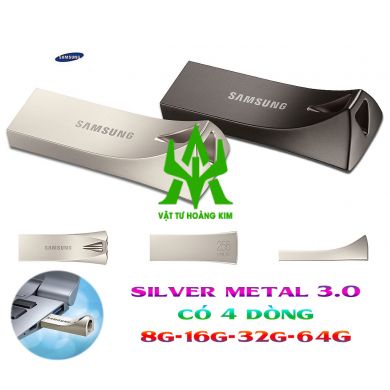 USB 32G Samsung 3.0 Silver Metal Pendrive