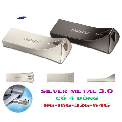 USB 32G Samsung 3.0 Silver Metal Pendrive